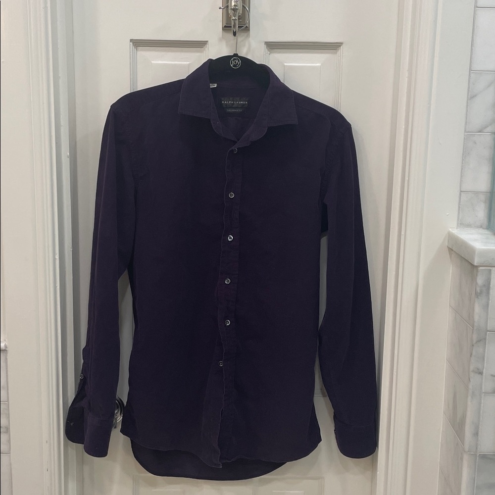 Ralph Lauren Black label Deep Purple Dress Shirt size 15